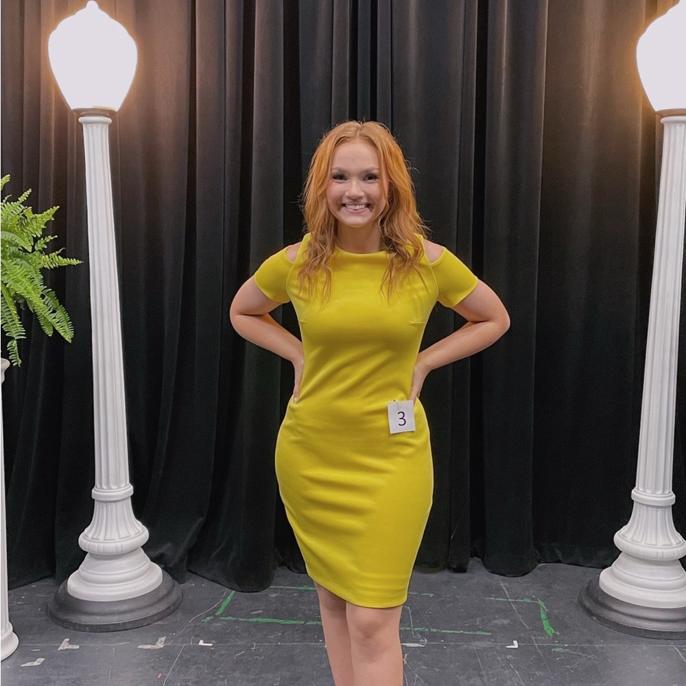 Calvin Klein Vibrant Yellow Mini Dress